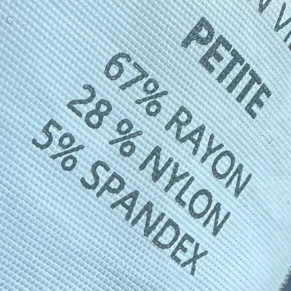 Quince Navy Blue Pull-On Cropped Length Pants Slacks Stretch Pointe Medium P - Picture 10 of 11